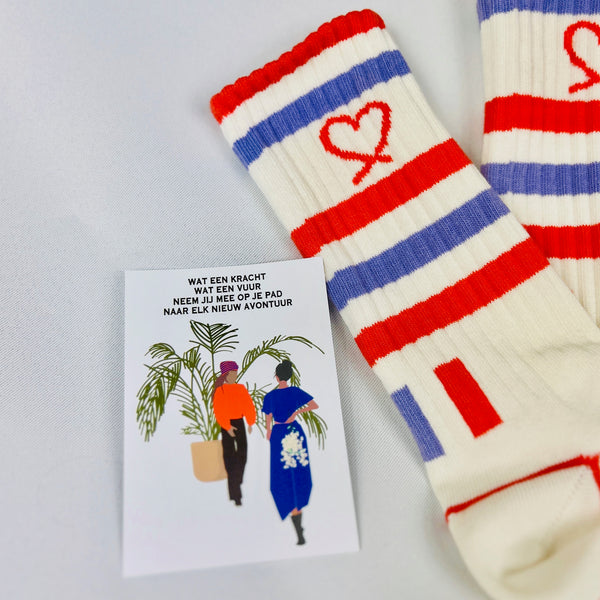 STRAFFE MADAM GIFTBOX SOKKEN MET KAARTJE