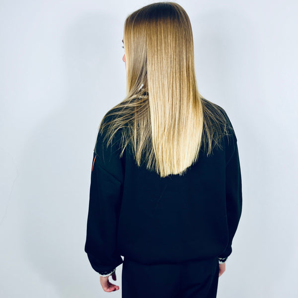 SOOI SWEATER ALCHEMIST BLACK FLUO ORANGE