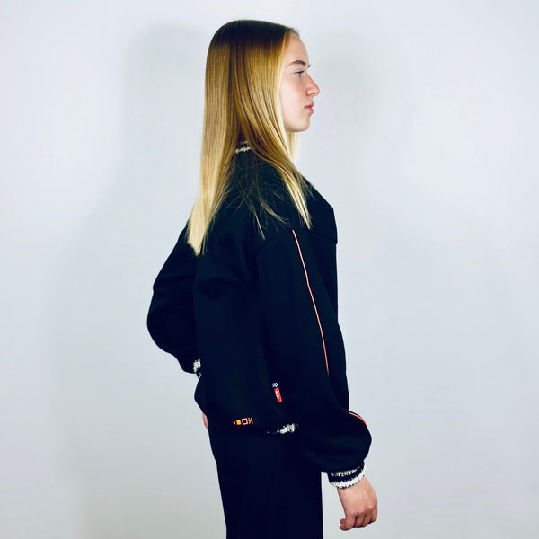 SOOI SWEATER ALCHEMIST BLACK FLUO ORANGE