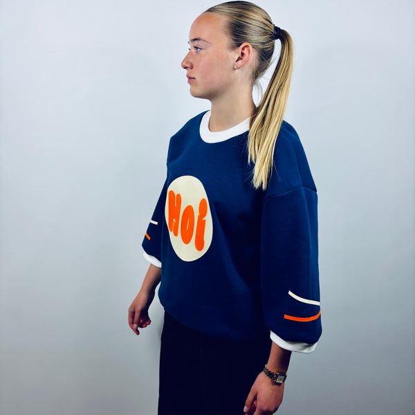 SOOI  HOI MIDBLUE/FLUO ORANJE