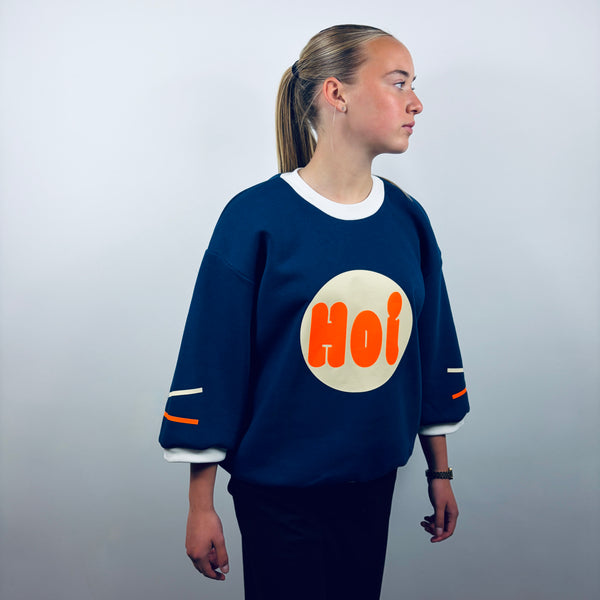 SOOI  HOI MIDBLUE/FLUO ORANJE