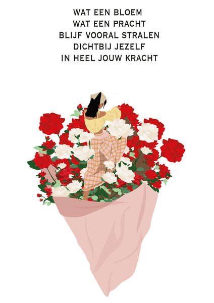 PRETTY ROSE COLORFULL GIFTBOX MET KAARTJE