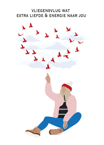 VLIEGENSVLUG WAT EXTRA ENERGIE EN LIEFDE NAAR JOU