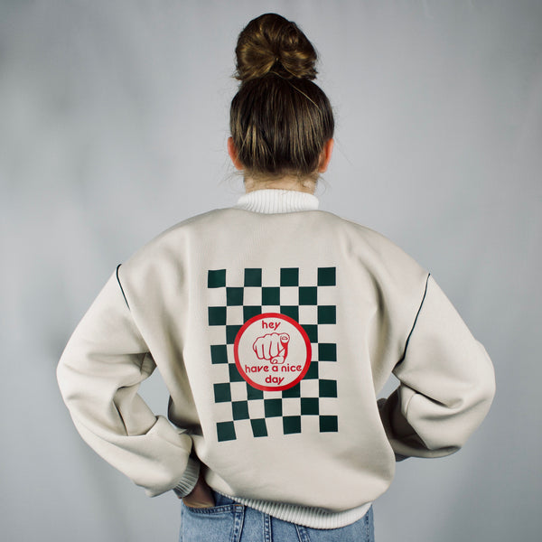 SOOI SWEATER HEY YOU HAVE A NICE DAY