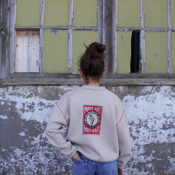 SOOI SWEATER MAKE ART NOT WAR